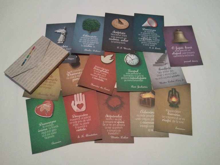 Set 15 carduri cu ganduri si versete biblice Set 15 carduri cu ganduri si versete biblice