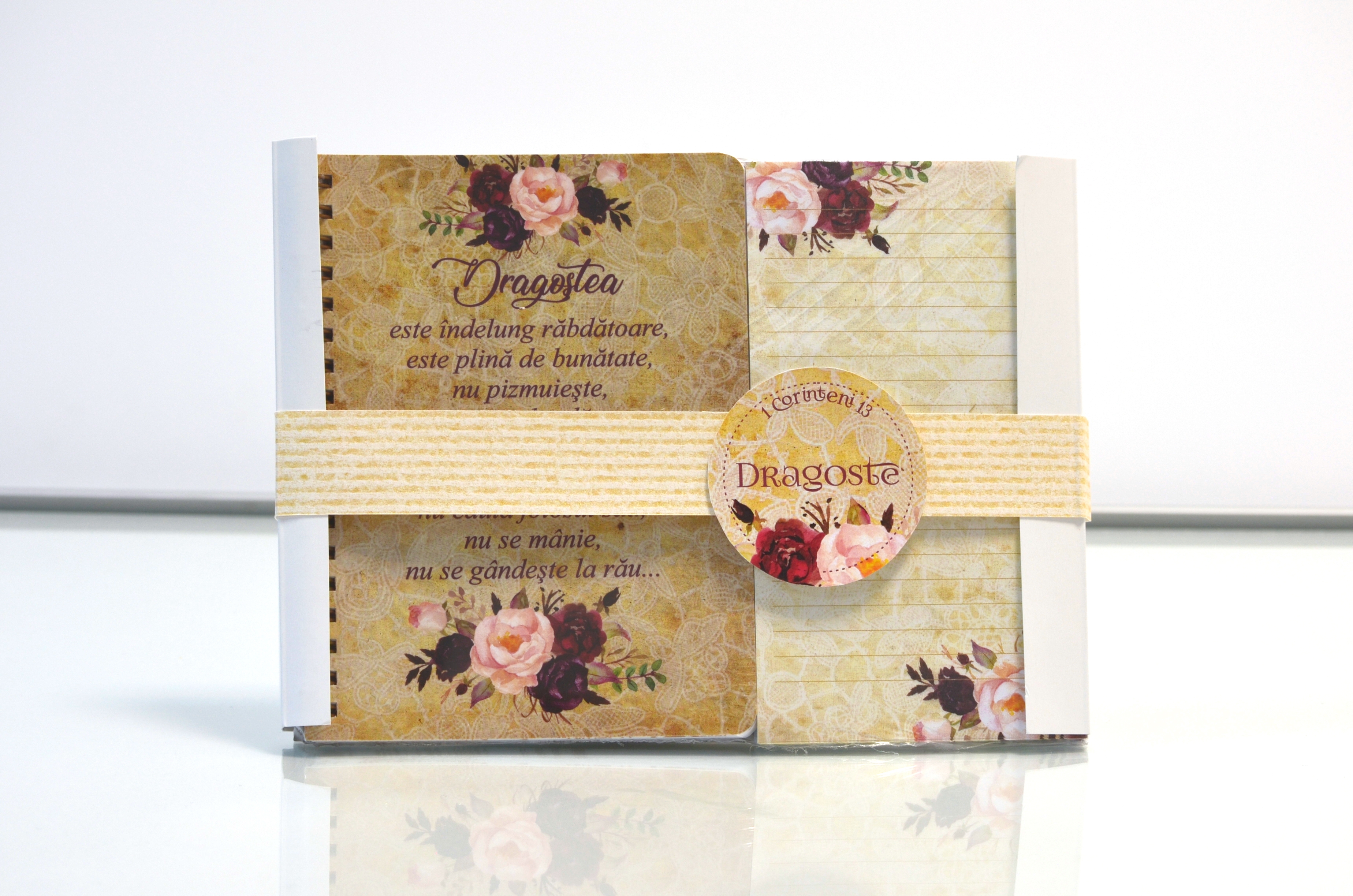 Set notes mic cu versete biblice + Carnetel cu magnet (Dragostea) Set notes mic cu versete biblice + Carnetel cu magnet (Dragostea)