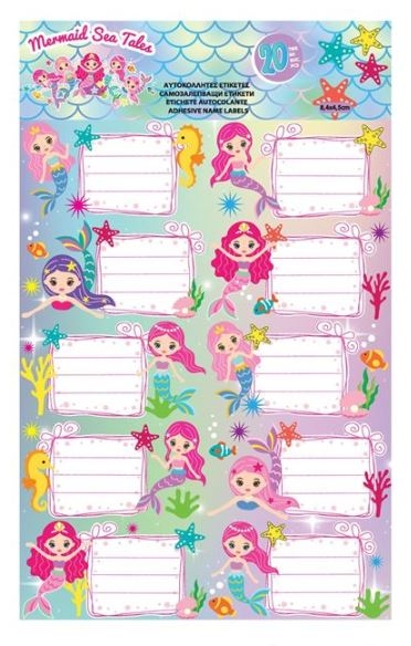 Etichete scolare - Sirene (20 buc.) Etichete scolare - Sirene (20 buc.)