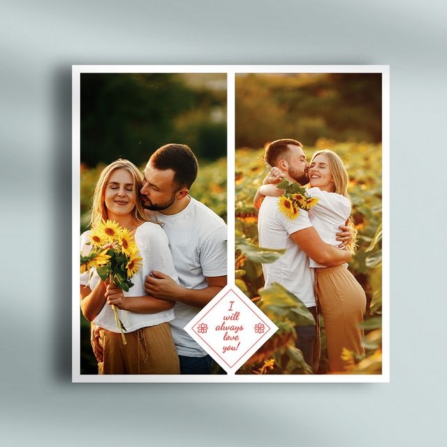 Tablou canvas personalizat cu două poze – Cuplu Tablou canvas personalizat cu două poze – Cuplu