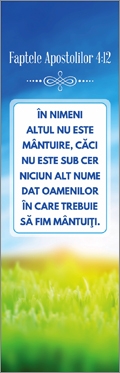 Semn de carte - In nimeni altul nu este mantuire (20) Semn de carte - In nimeni altul nu este mantuire (20)