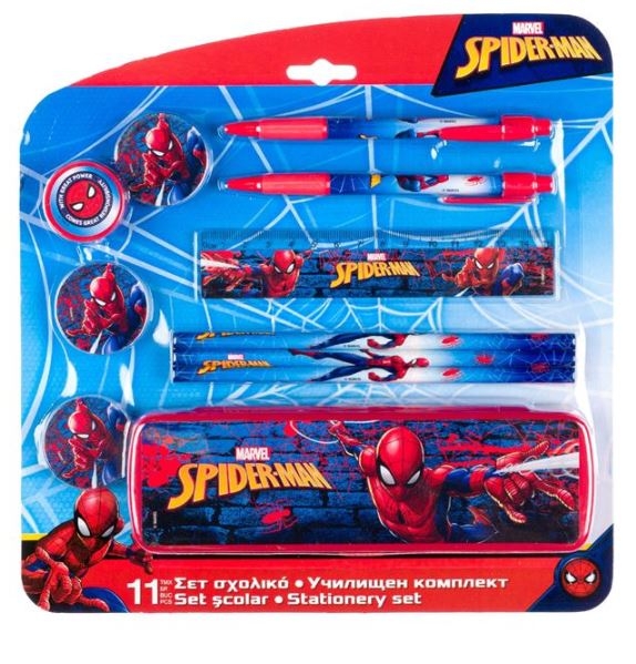 Set Scolar, 11 piese - Spider-Man (Rechizite pentru scoala)