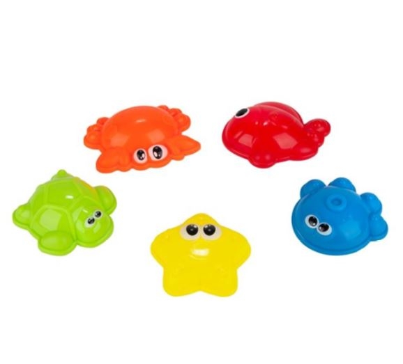 Set jucarii pentru nisip - Animale de mare, 5 buc. Set jucarii pentru nisip - Animale de mare, 5 buc.