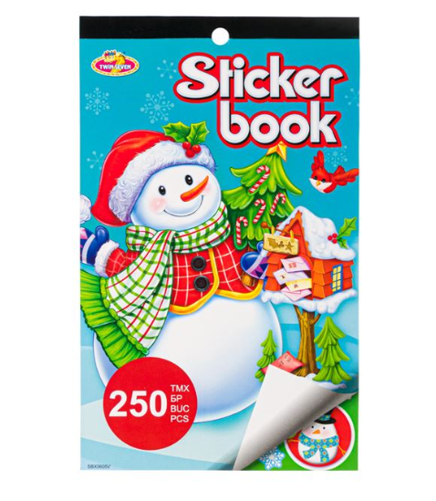 Carte cu stickere de Craciun - Om de zapada, 4 File (3+) Carte cu stickere de Craciun - Om de zapada, 4 File (3+)