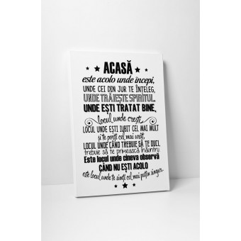 Sticker decorativ - Acasa este acolo unde...