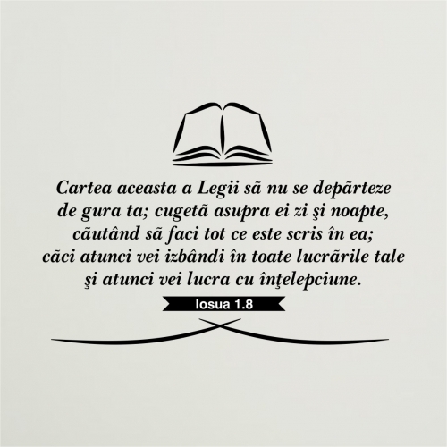 Sticker mare de perete - Cartea aceasta a Legii