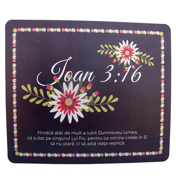 Suport pentru Mouse - Fiindca atat de mult a iubit Dumnezeu lumea Suport pentru Mouse - Fiindca atat de mult a iubit Dumnezeu lumea