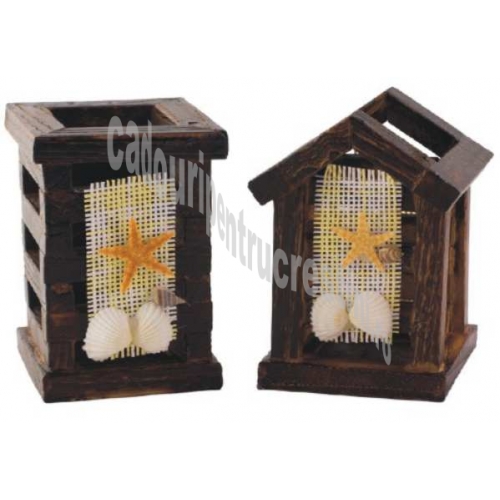 SUPORT CREIOANE RUSTIC, DIN LEMN CU DECORATII SCOICI SUPORT CREIOANE RUSTIC, DIN LEMN CU DECORATII SCOICI