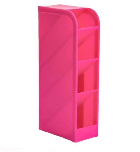 Suport de creioane, roz - 4 nivele (9x4.5x20.5 cm) Suport de creioane, roz - 4 nivele (9x4.5x20.5 cm)
