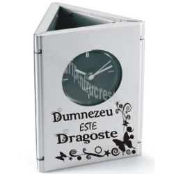 Ceas de birou pliabil - Dumnezeu este dragoste Ceas de birou pliabil - Dumnezeu este dragoste