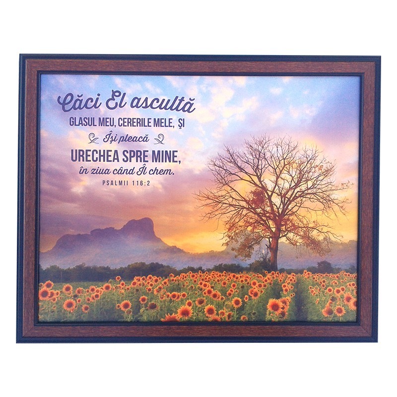 Tablou cu versete- Caci El asculta(50X40cm) Tablou cu versete- Caci El asculta(50X40cm)