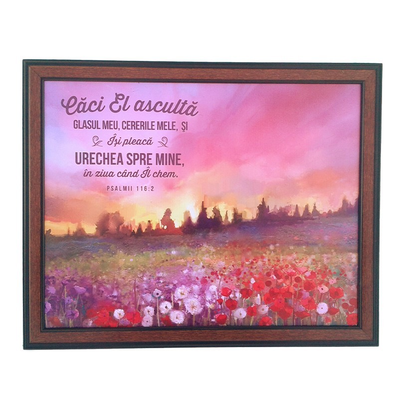 Tablou cu versete- Caci El asculta(50X40cm) Tablou cu versete- Caci El asculta(50X40cm)