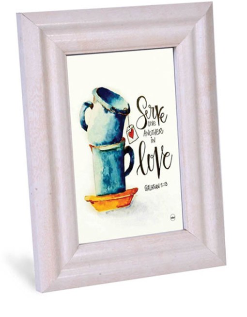 Tablou cu mesaj crestin - Serve (20x25cm) Tablou cu mesaj crestin - Serve (20x25cm)