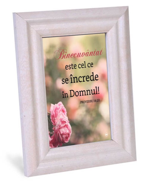 Tablou cu mesaj crestin - Serve (10x15cm)