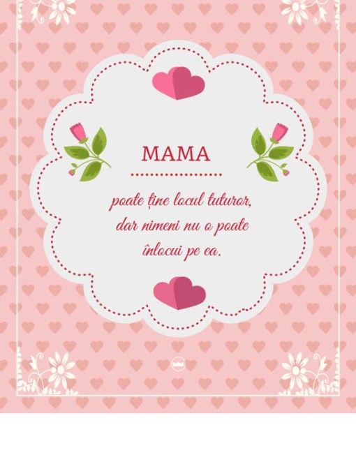 Tablou cu mesaj crestin - Mama (20x25cm) Tablou cu mesaj crestin - Mama (20x25cm)