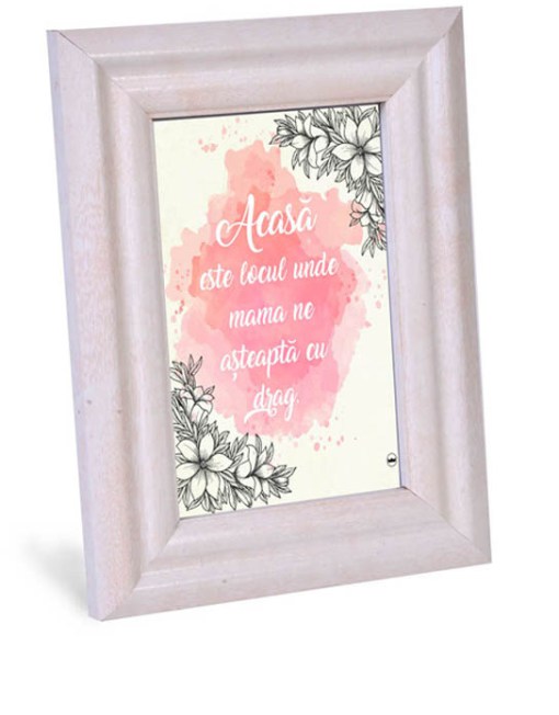 Tablou cu mesaj crestin - Acasa (10x15cm) Tablou cu mesaj crestin - Acasa (10x15cm)