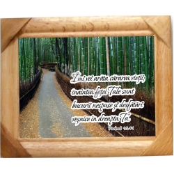 Tablou mic cu rama lemn-Imi vei arata cararea vietii,.. Tablou mic cu rama lemn-Imi vei arata cararea vietii,..