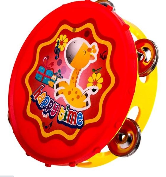 Instrument muzical - Tamburina, rosu-galebn (Jucarii pentru copii 3+) Instrument muzical - Tamburina, rosu-galebn (Jucarii pentru copii 3+)
