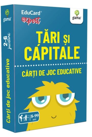 Carti de joc Educative - Tari si capitale (8+) Carti de joc Educative - Tari si capitale (8+)