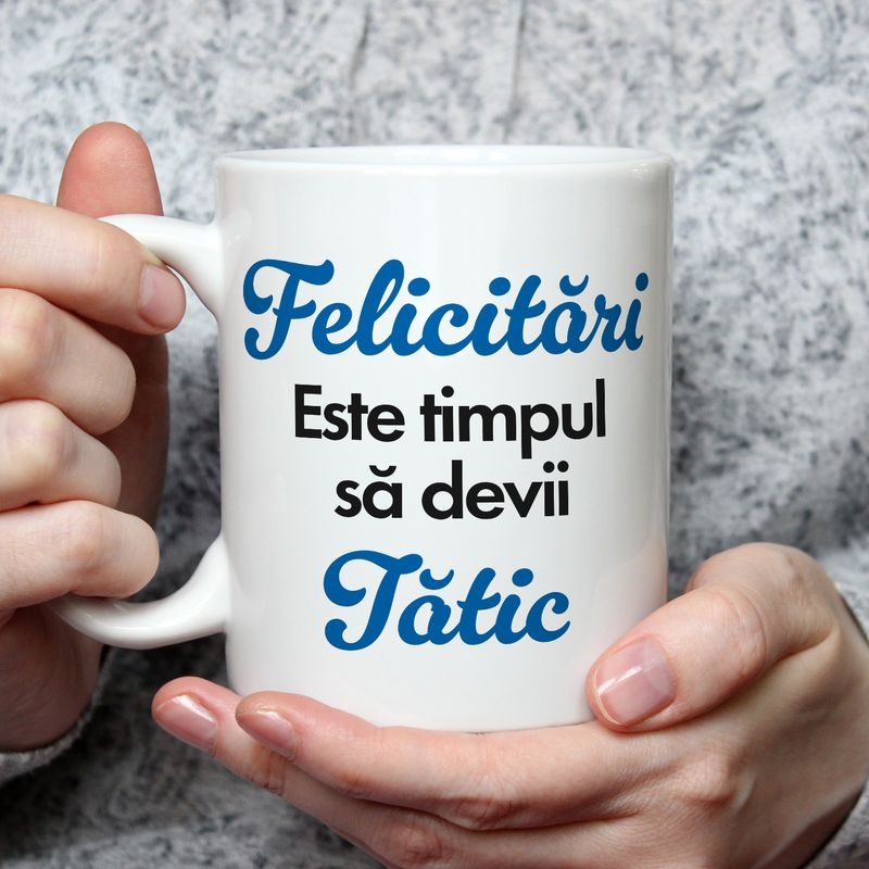 Cană personalizată cu poză – Tătic Cană personalizată cu poză – Tătic