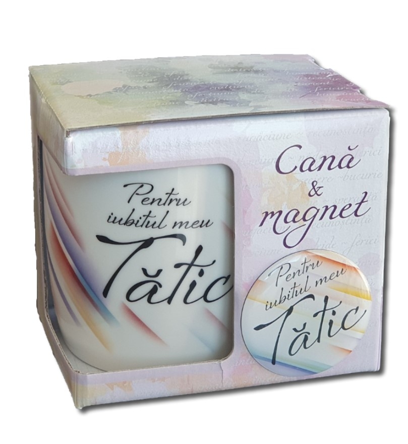 Cana portelan cu magnet - Pentru iubitul meu tatic! Cana portelan cu magnet - Pentru iubitul meu tatic!