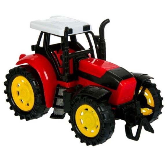 Tractor plastic, rosu (15x9x10.5) - Jucarii pentru copii Tractor plastic, rosu (15x9x10.5) - Jucarii pentru copii