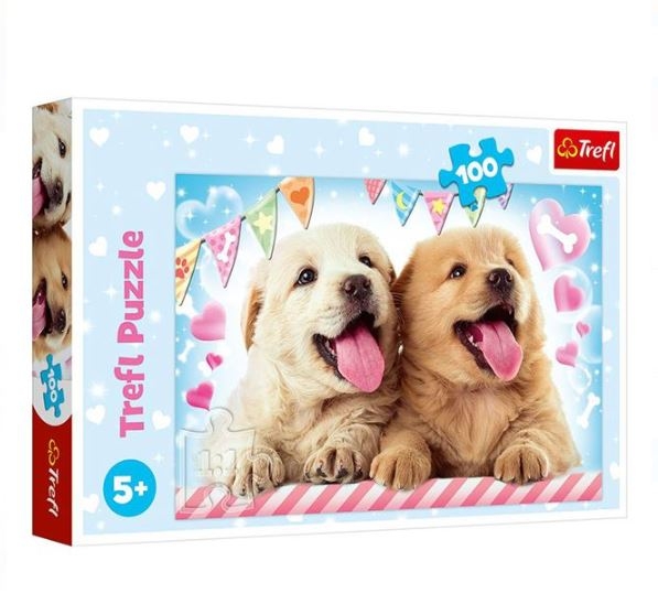 Puzzle Trefl - Caini, 100 piese - Activitati pentru copii (5+) Puzzle Trefl - Caini, 100 piese - Activitati pentru copii (5+)