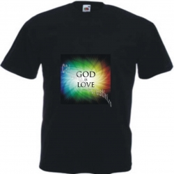 Tricou crestin - God is love (marimea M) Tricou crestin - God is love (marimea M)