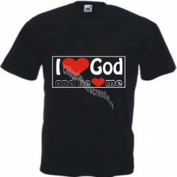 Tricou crestin - I Love God (marimea L) Tricou crestin - I Love God (marimea L)