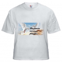 Tricou crestin - Pace pe pamant (marimea L) Tricou crestin - Pace pe pamant (marimea L)