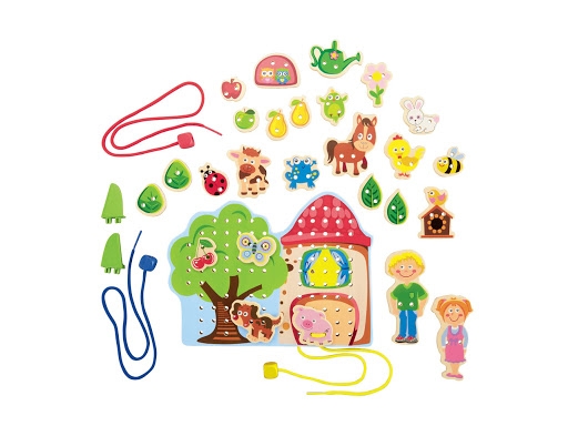 Joc educativ cu bile din lemn (3+) Joc educativ cu bile din lemn (3+)