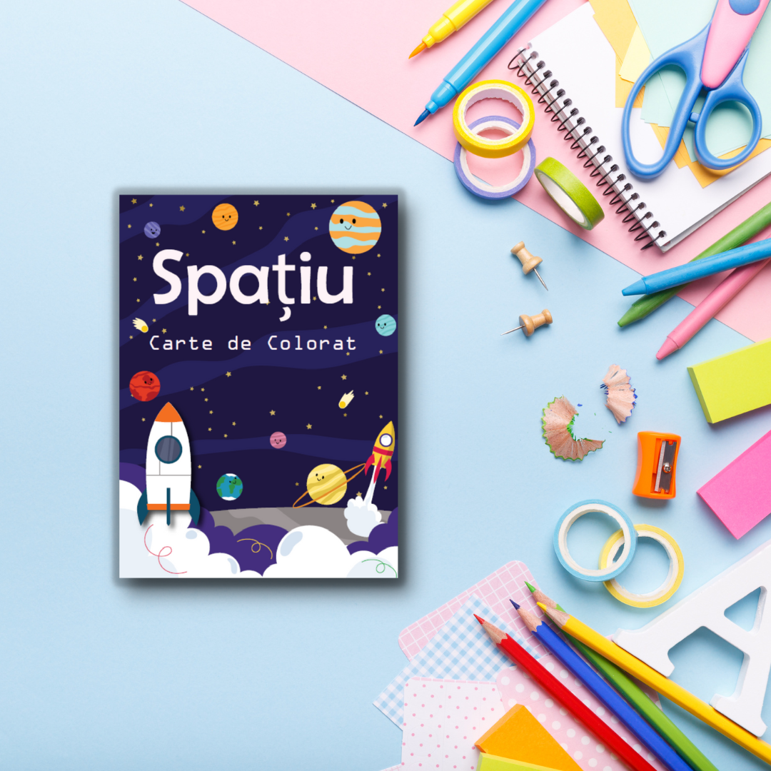 Spațiu - Carte de colorat Spațiu - Carte de colorat