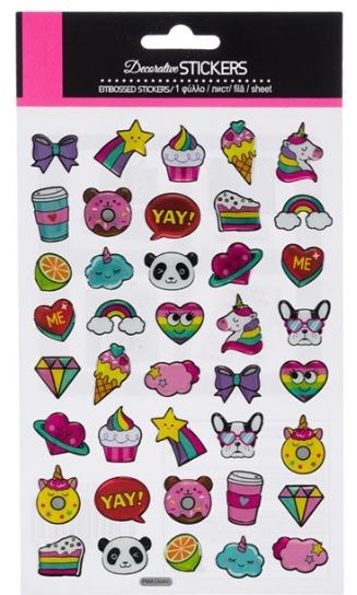 Autocolante - Briosa, Inghetata, Unicorn, Urs Panda, 40 buc. (3+) Autocolante - Briosa, Inghetata, Unicorn, Urs Panda, 40 buc. (3+)