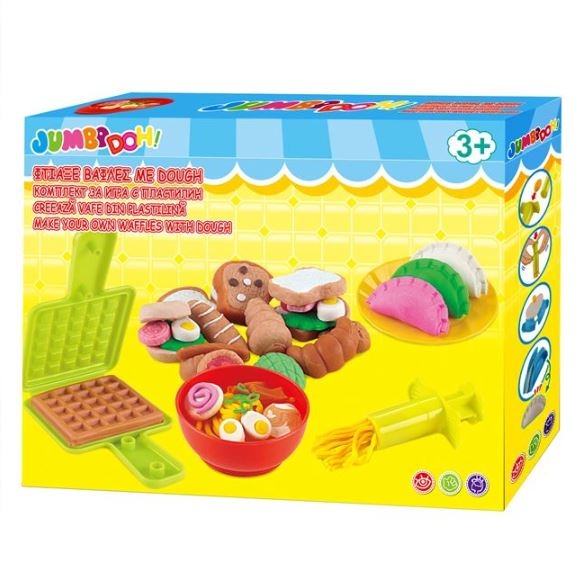 Creeaza vafe din Plastilina, DOH - Activitati pentru copii (3+) Creeaza vafe din Plastilina, DOH - Activitati pentru copii (3+)