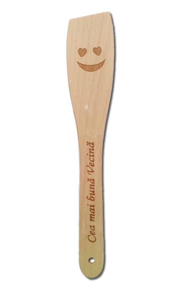 Spatula lemn personalizata - Cea mai buna Vecina Spatula lemn personalizata - Cea mai buna Vecina