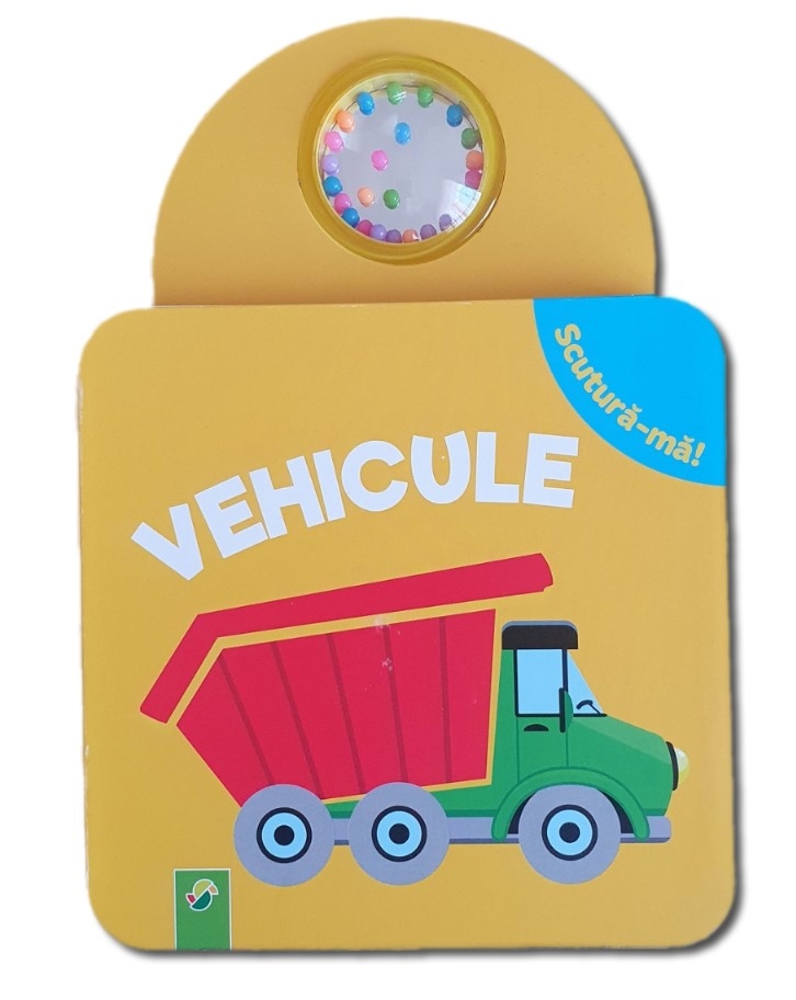 Carte cu zornaitoare, Vehicule - Carte pentru copii (12+ luni) Carte cu zornaitoare, Vehicule - Carte pentru copii (12+ luni)