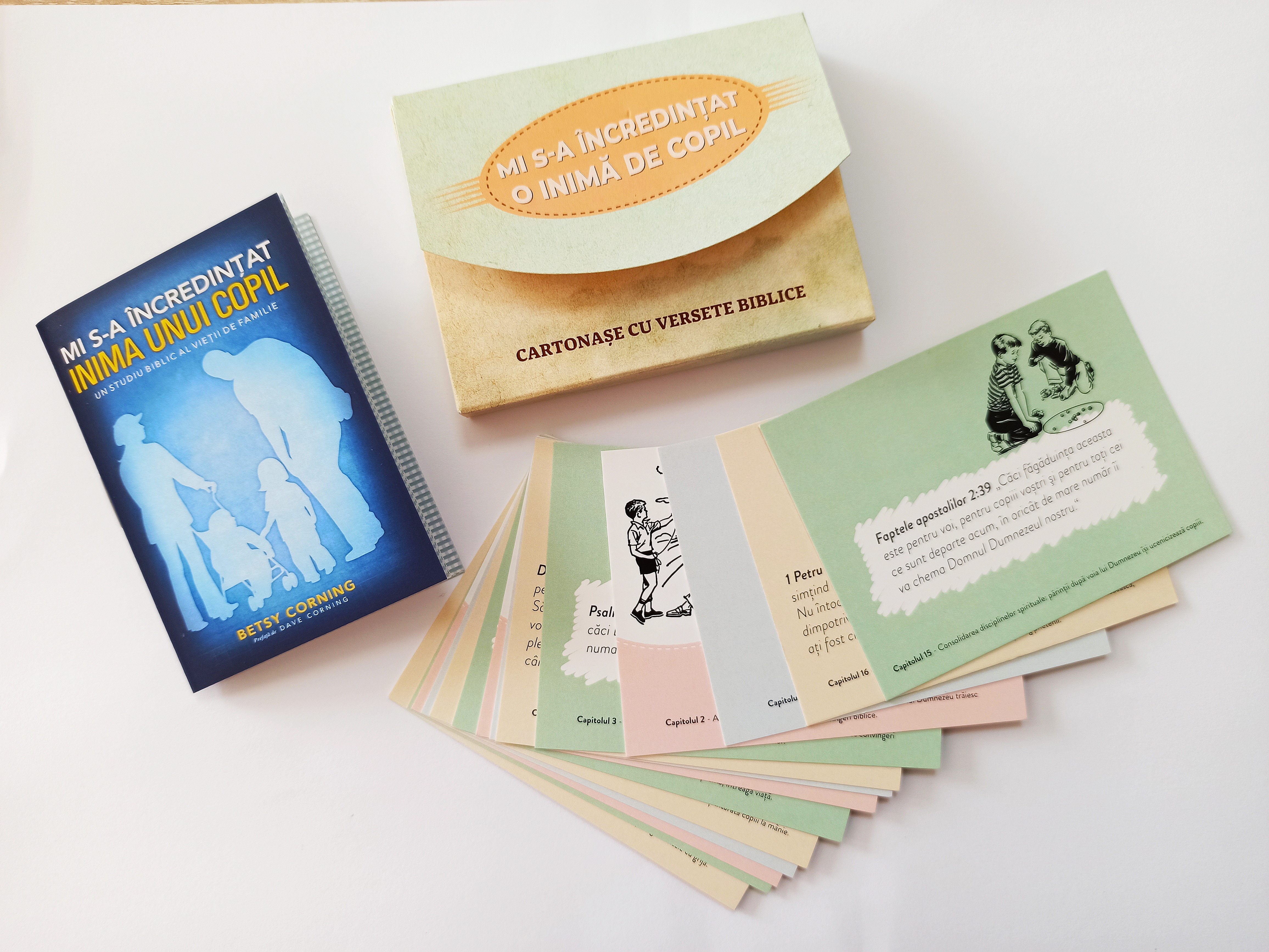 Mi s-a incredintat o inima de copil - Set de 16 cartonase cu versete biblice Mi s-a incredintat o inima de copil - Set de 16 cartonase cu versete biblice