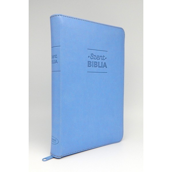 Szent Biblia - Közepes Biblia, Világoskék, Cipzárral, Károli Gáspár, Forditása (Biblia medie in lb. maghiara, fermoar) Szent Biblia - Közepes Biblia, Világoskék, Cipzárral, Károli Gáspár, Forditása (Biblia medie in lb. maghiara, fermoar)