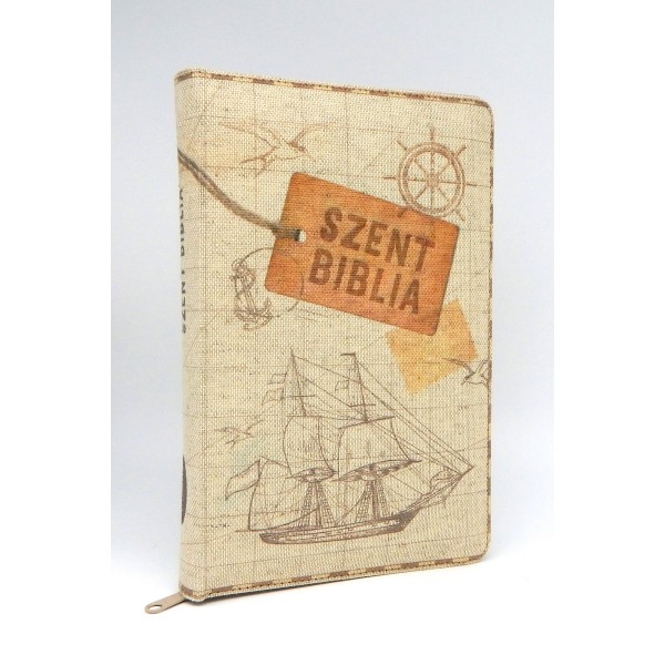 Szent Biblia - Közepes Biblia, Vintage Hajós, Cipzárral, Regiszterrel, Károli Gáspár Forditása (Biblia medie in lb. maghiara, fermoar, index) Szent Biblia - Közepes Biblia, Vintage Hajós, Cipzárral, Regiszterrel, Károli Gáspár Forditása (Biblia medie in lb. maghiara, fermoar, index)