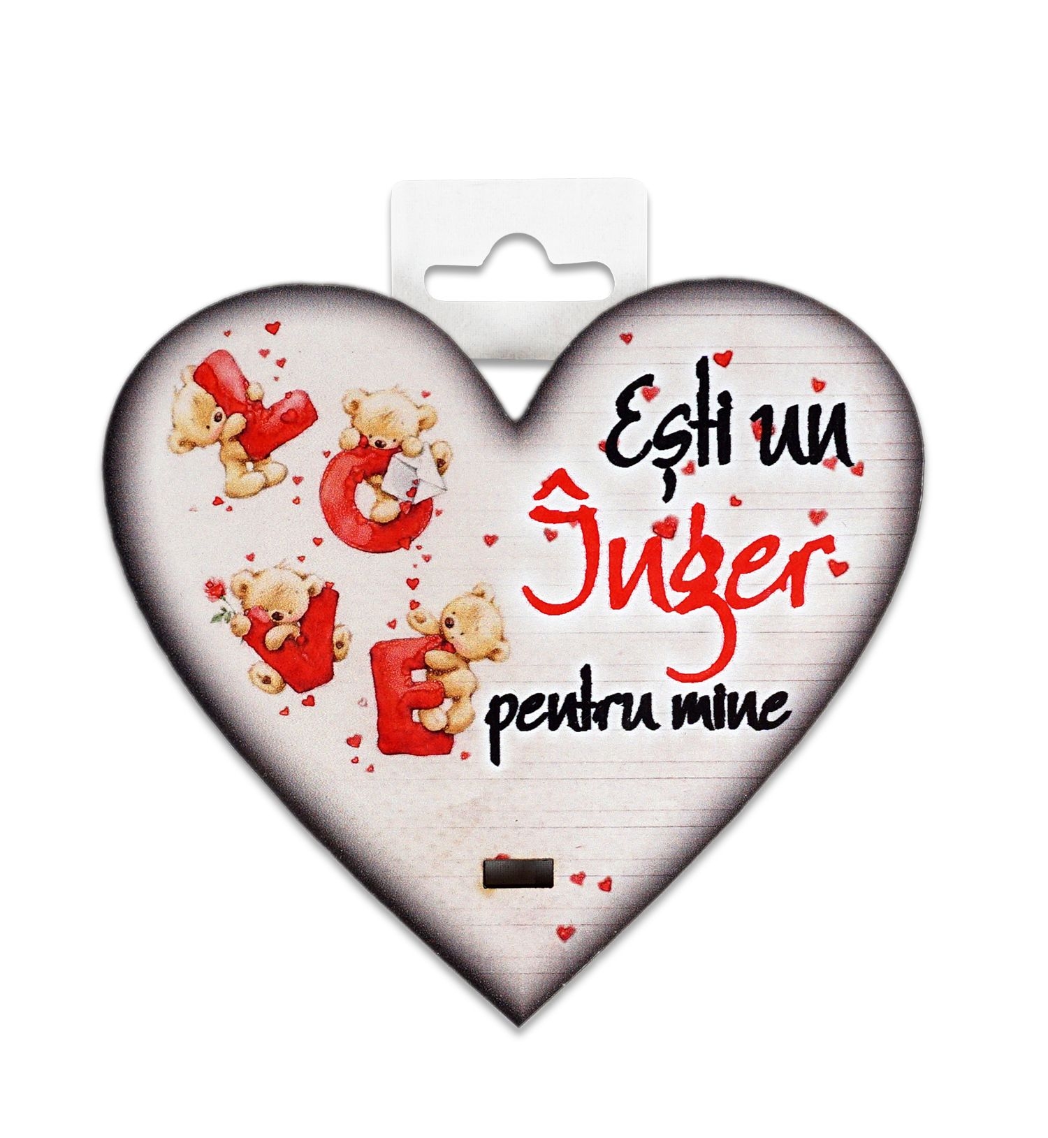 Placheta lemn - Esti un inger (10 x 9.5 cm) Placheta lemn - Esti un inger (10 x 9.5 cm)