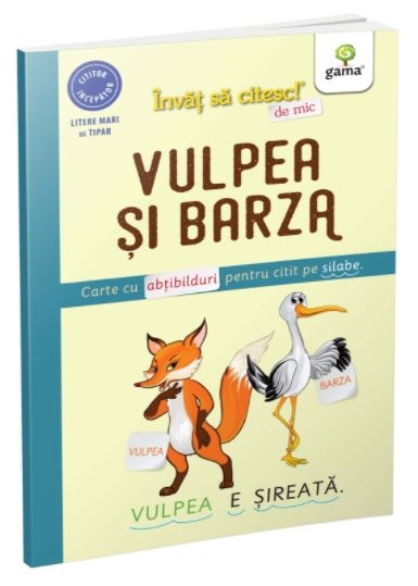 Vulpea si barza - Carte cu abtibilduri pentru citit pe silabe (5-6 ani) Vulpea si barza - Carte cu abtibilduri pentru citit pe silabe (5-6 ani)
