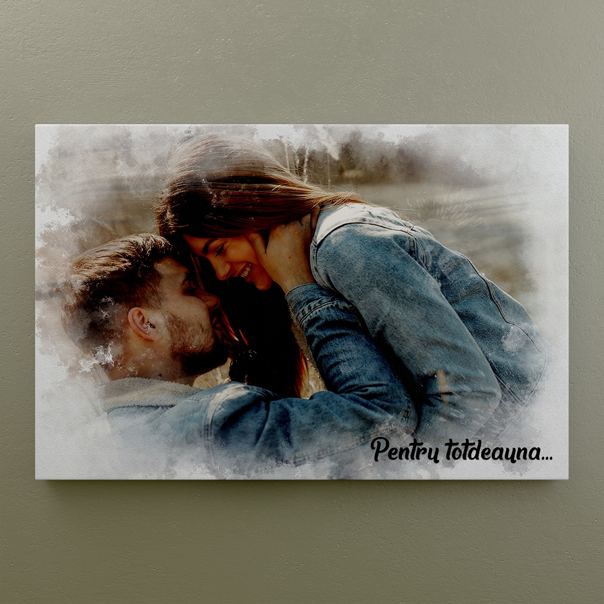 Tablou canvas personalizat cu poză – Pentru totdeauna Tablou canvas personalizat cu poză – Pentru totdeauna