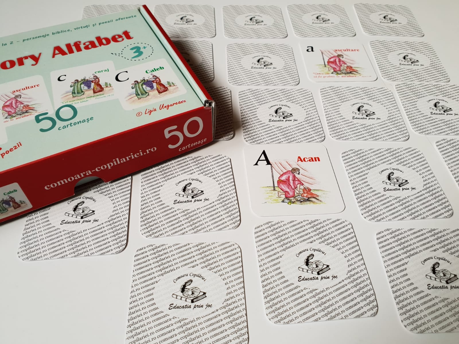 Joc – MEMORY ALFABET + carte de poezii