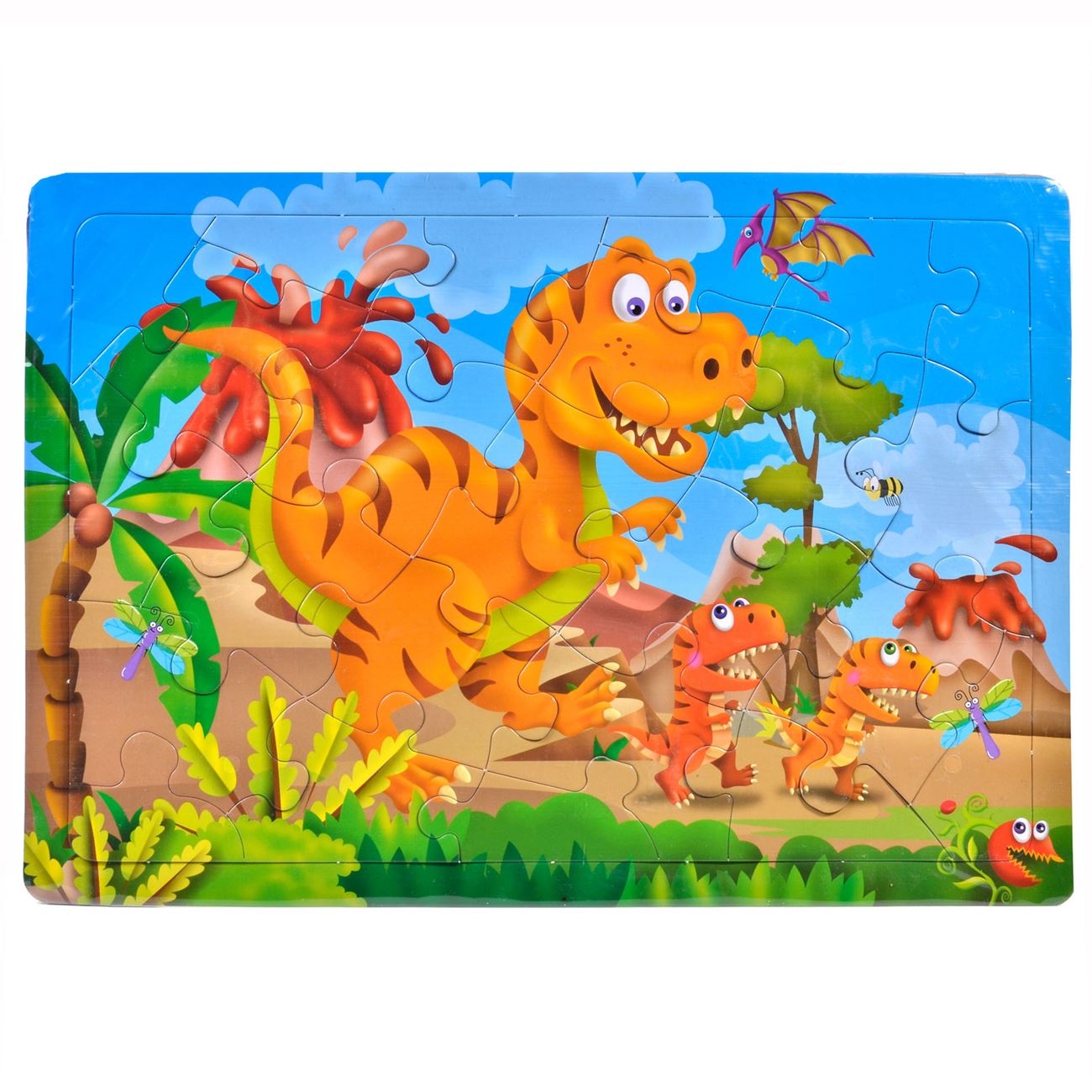 Puzzle - 3 Dinozauri, 24 piese - Activitati pentru copii (3+) Puzzle - 3 Dinozauri, 24 piese - Activitati pentru copii (3+)