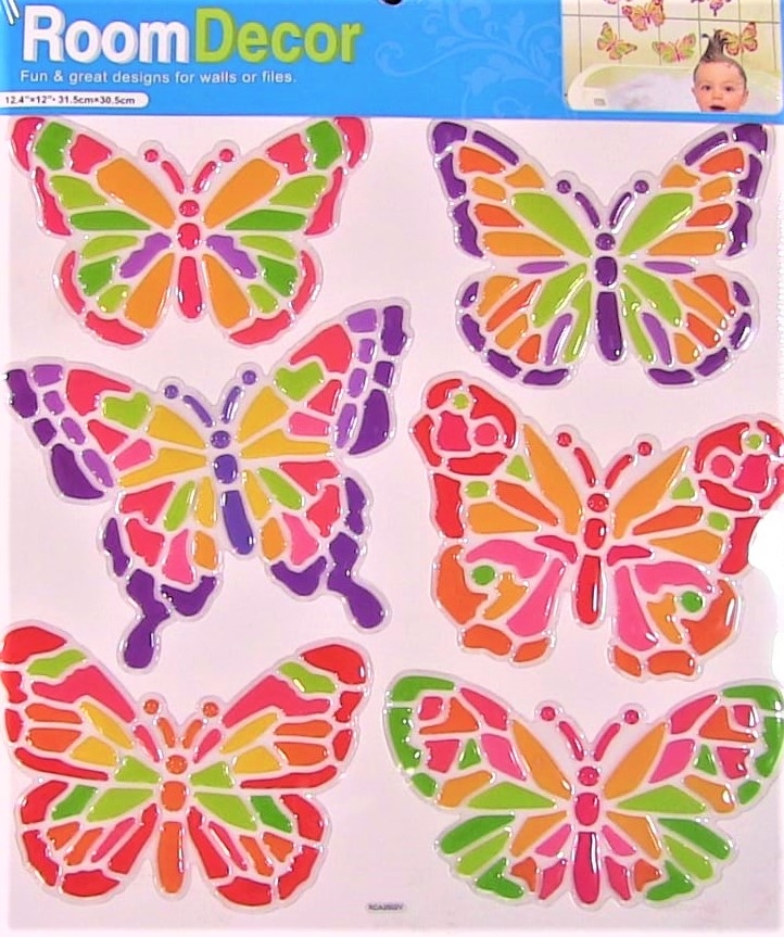 Autocolante de perete - 6 Fluturi (30.5x31.5cm) Autocolante de perete - 6 Fluturi (30.5x31.5cm)