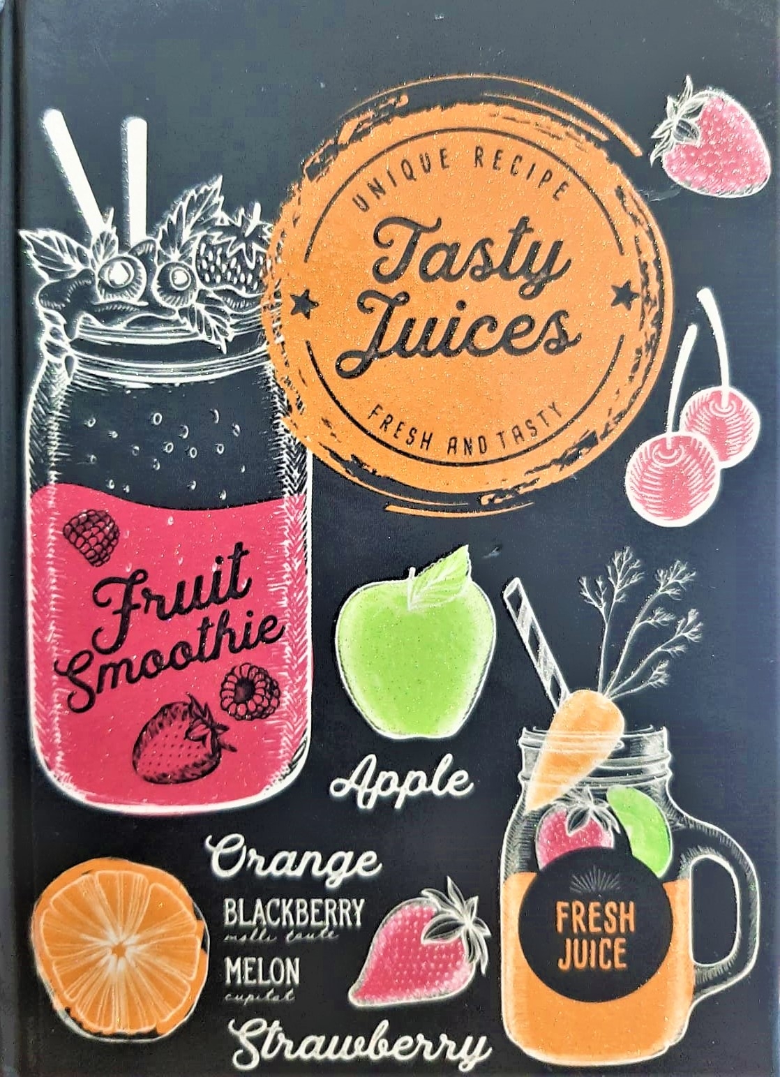 Carnetel A6, negru - Tasty Juices