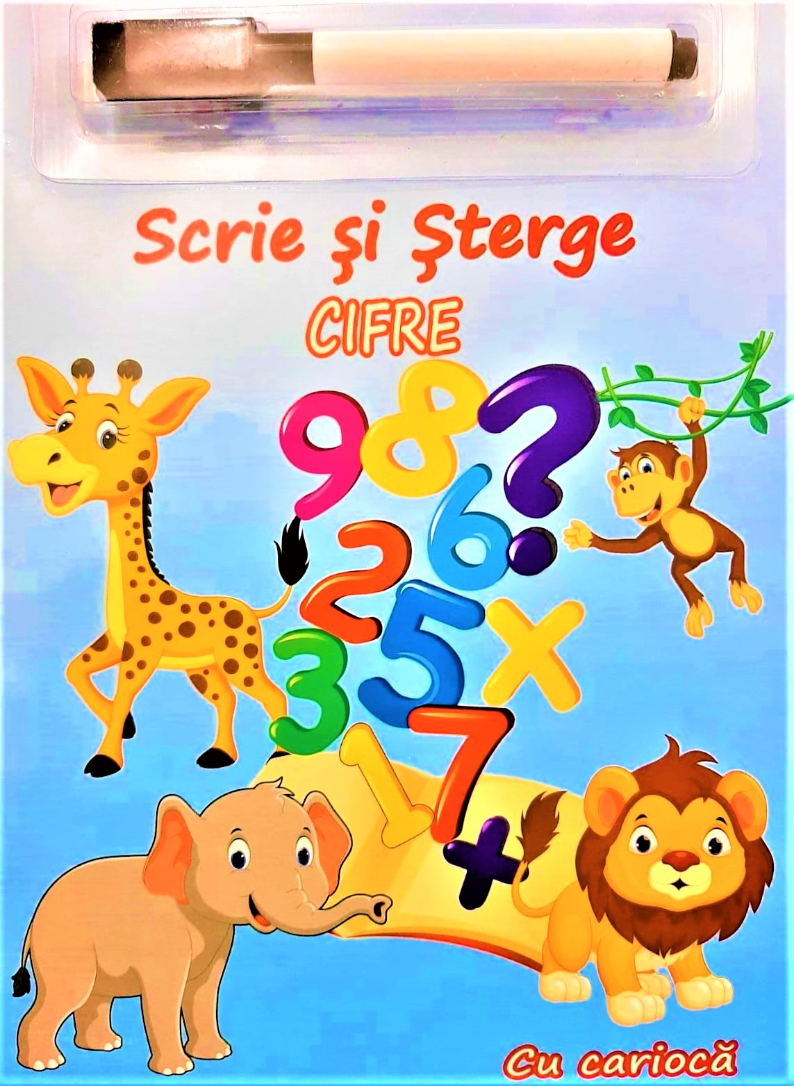 Scrie si sterge CIFRE cu carioca - Carte cu activitati pentru copii (7-10 ani) Scrie si sterge CIFRE cu carioca - Carte cu activitati pentru copii (7-10 ani)