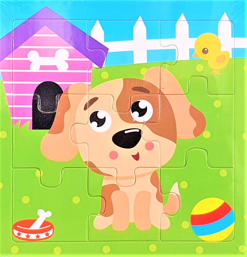 Puzzle din lemn - Caine, 9 piese - Activitati pentru copii (+18 luni) Puzzle din lemn - Caine, 9 piese - Activitati pentru copii (+18 luni)