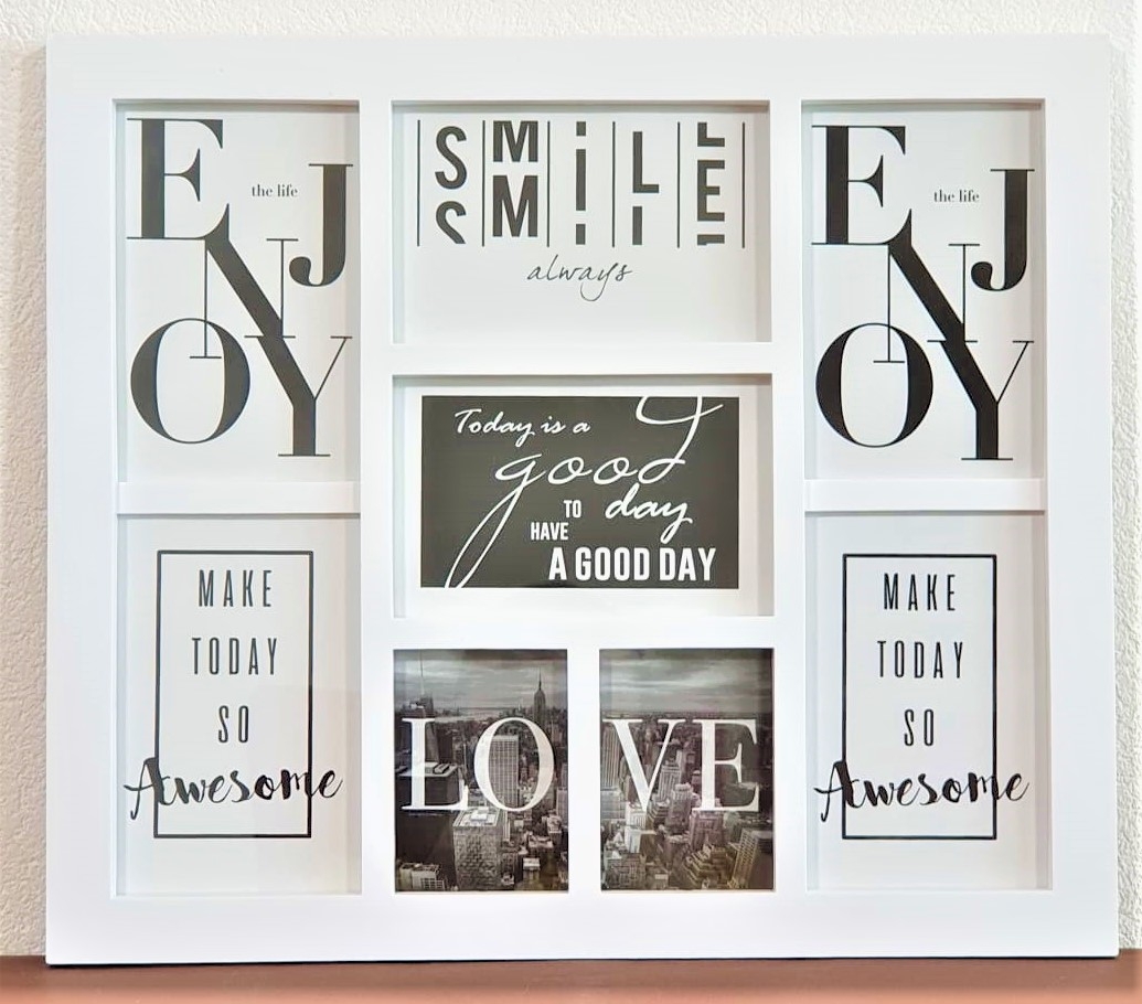 Rama foto alba - 8 poze (40x34cm) Rama foto alba - 8 poze (40x34cm)