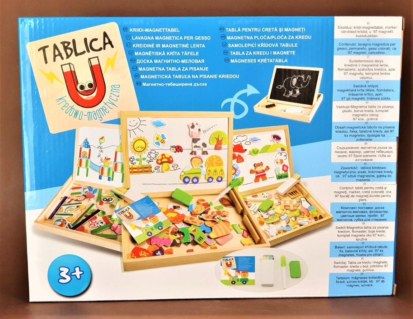 Tabla cu 2 fete, Model 2 - Activitati pentru copii (3+) Tabla cu 2 fete, Model 2 - Activitati pentru copii (3+)